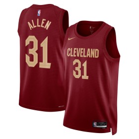Dres Cleveland Cavaliers Jarrett Allen 31 Nike 2022-23 Icon Edition Maroon Swingman